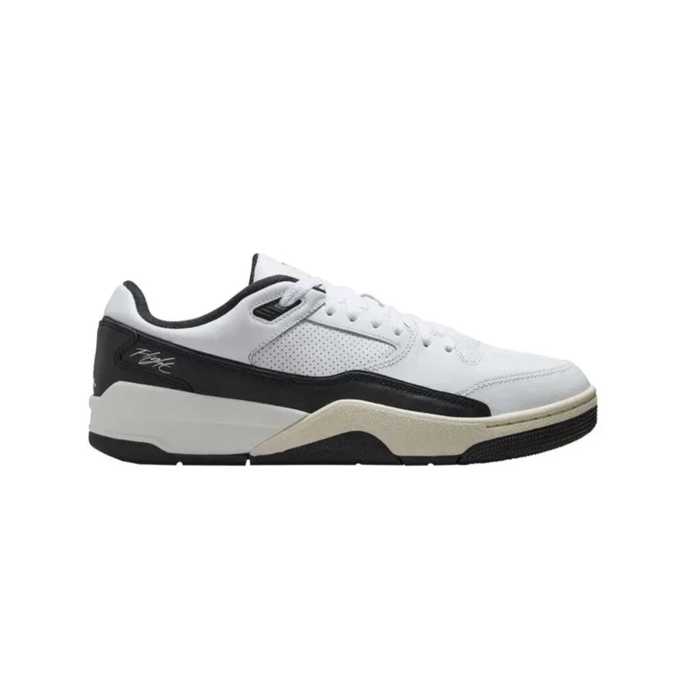 Jordan Air Jordan Flight Court Low Top Leather White/Sail/Black  Size 13